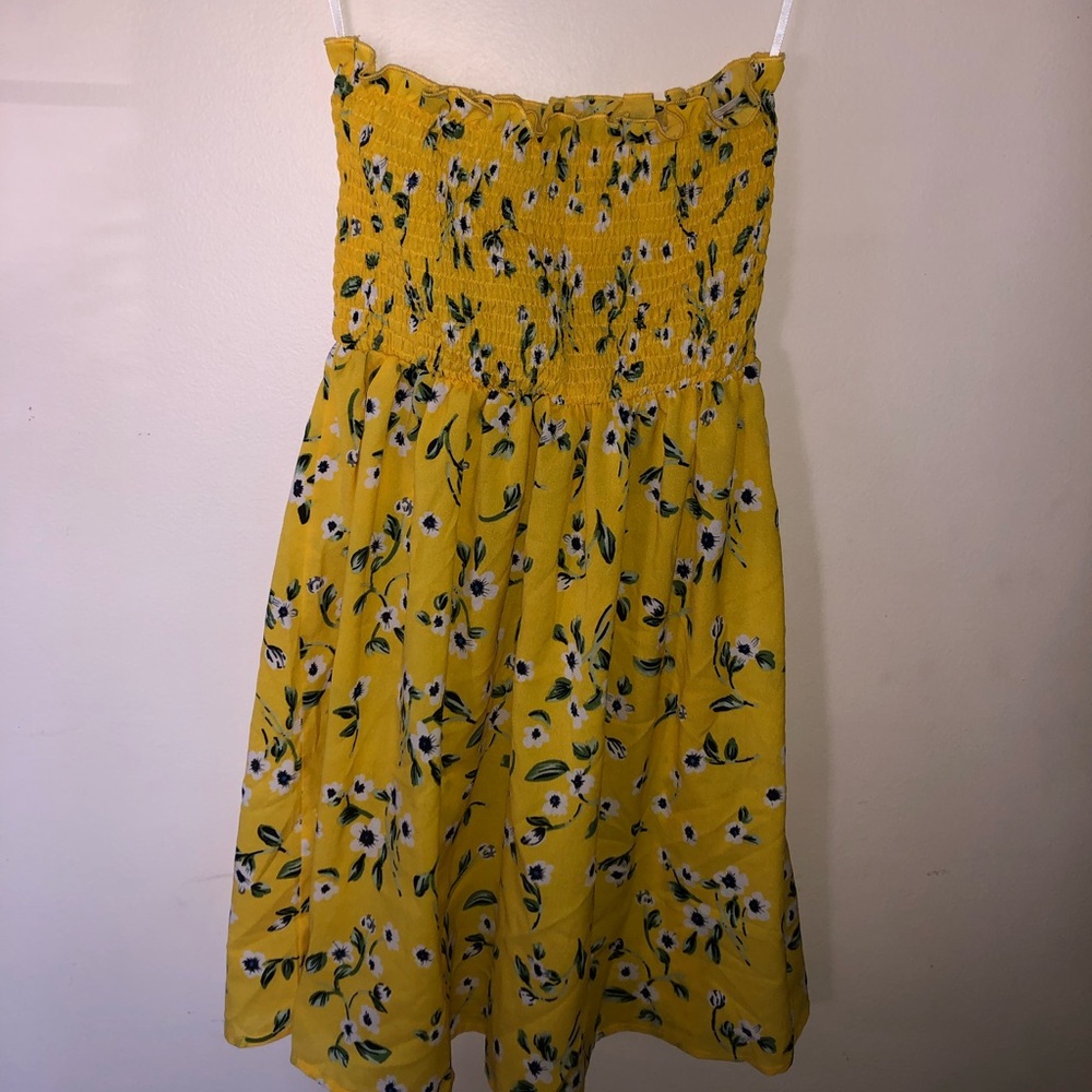 Strapless SHEIN yellow dress size XS